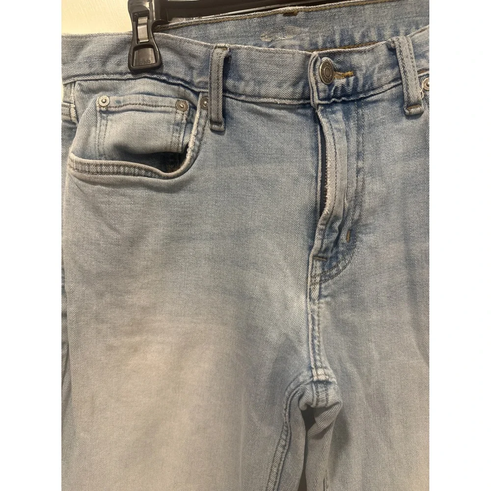 Old Navy Mens Straight Leg Light Wash Denim Jeans 31x32 Light Blue casual work